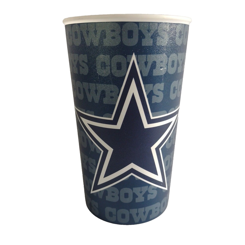 Dallas Cowboys NFL Plastic Souvenir Cup 2012 Hallmark Blue Star Logo Tumbler
